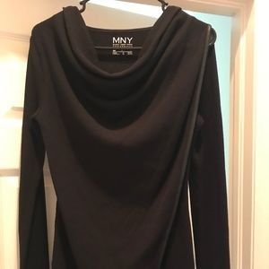Marc NY this drop neck top is so cool and comfy. Has a leather piping detail